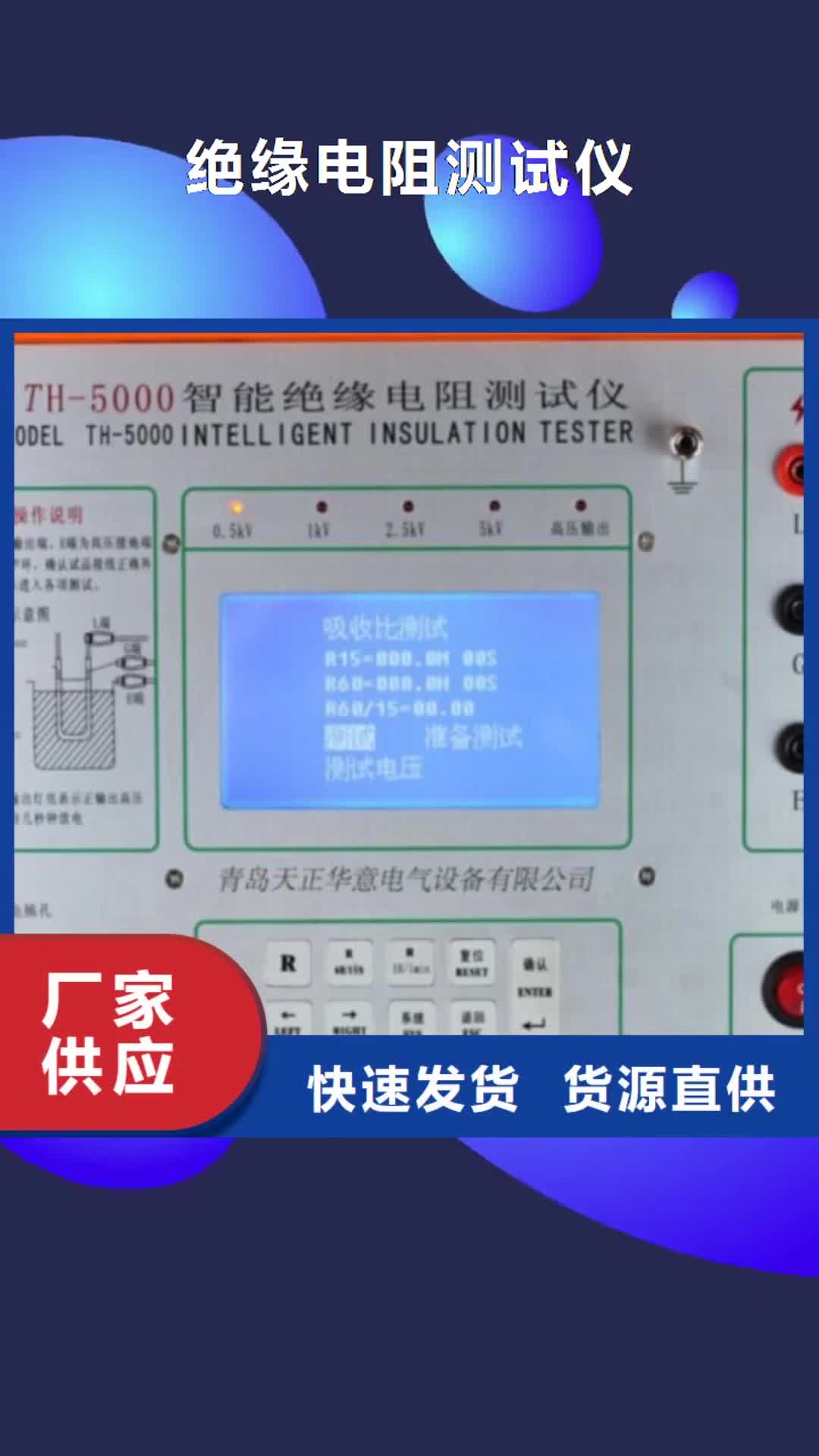 【绥化 绝缘电阻测试仪 电力电气测试仪器货源稳定】