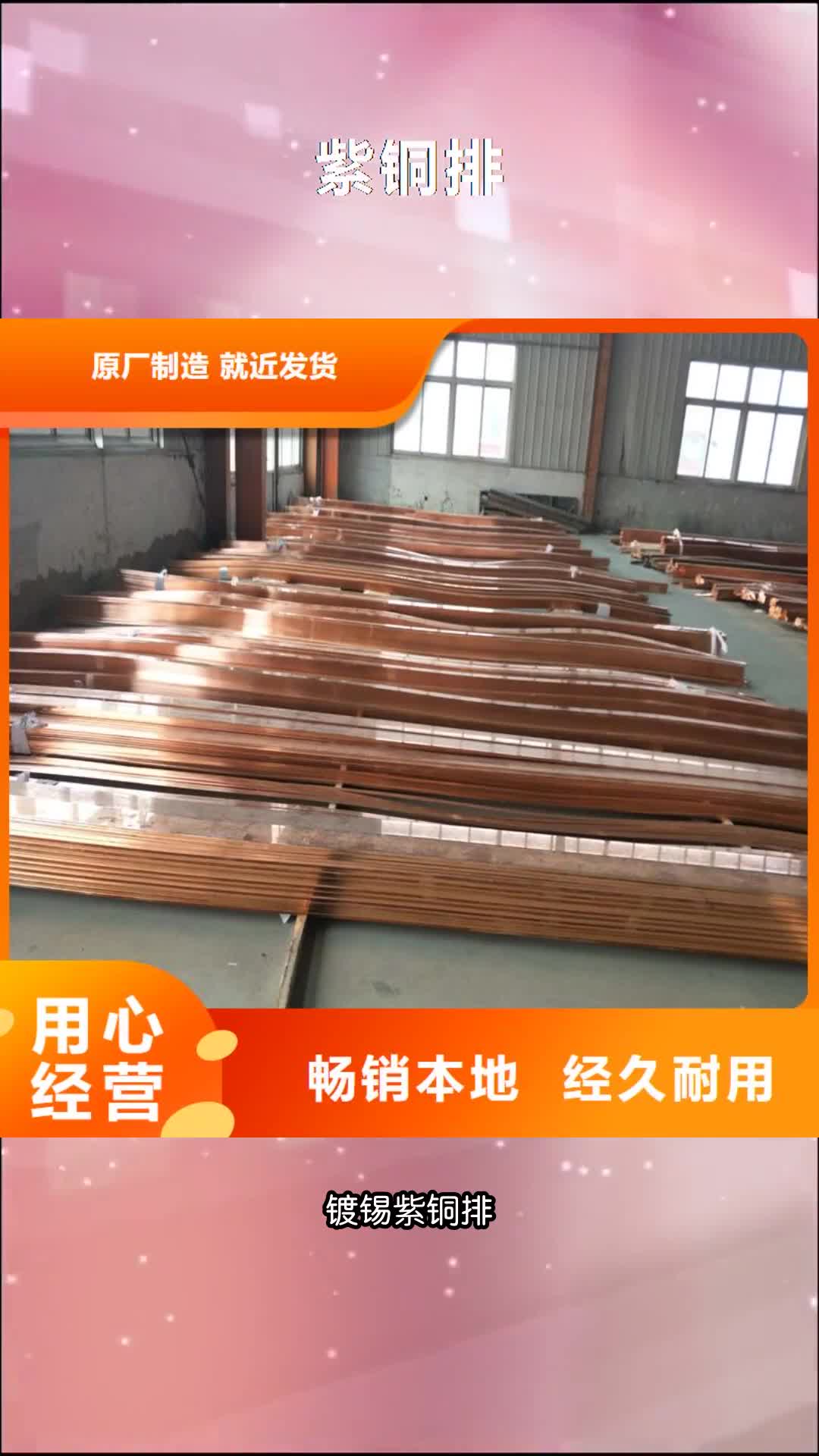 绍兴紫铜排紫铜管正规厂家
